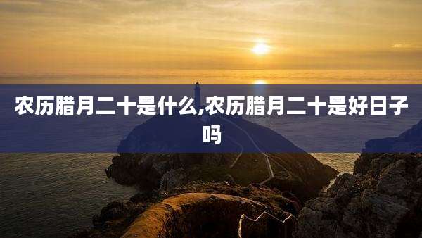 农历腊月二十是什么,农历腊月二十是好日子吗