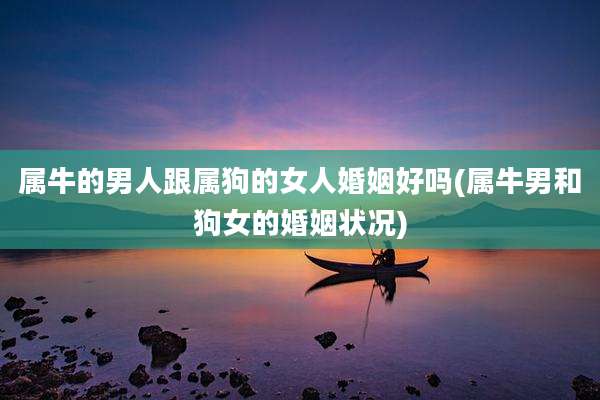 属牛的男人跟属狗的女人婚姻好吗(属牛男和狗女的婚姻状况)