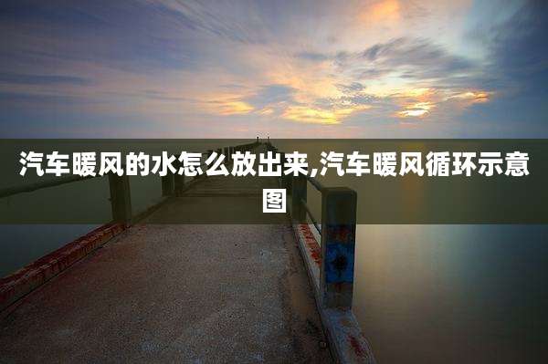 汽车暖风的水怎么放出来,汽车暖风循环示意图