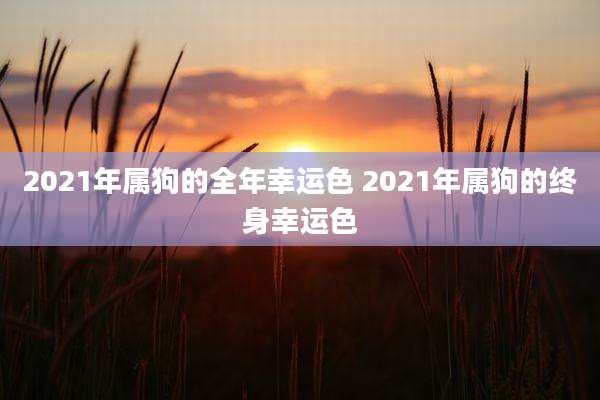 2021年属狗的全年幸运色 2021年属狗的终身幸运色