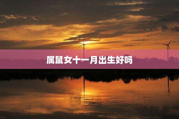 属鼠女十一月出生好吗
