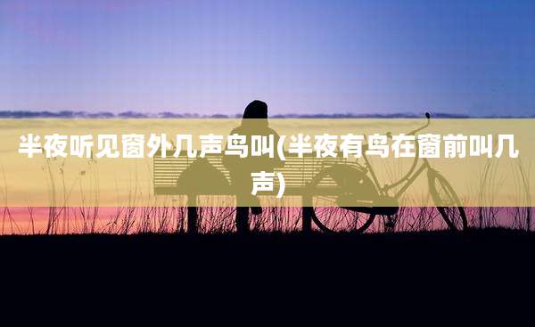 半夜听见窗外几声鸟叫(半夜有鸟在窗前叫几声)