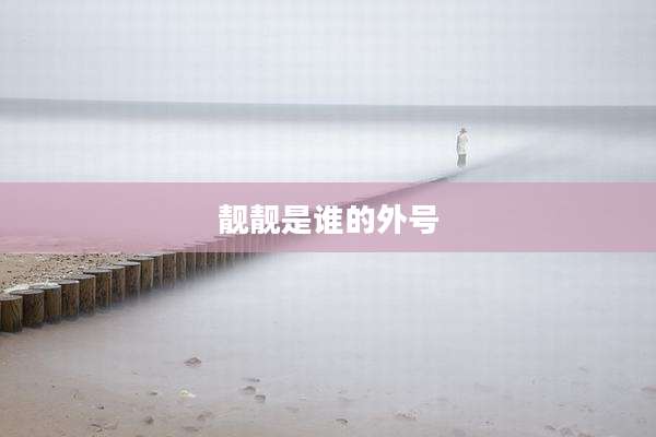 靓靓是谁的外号