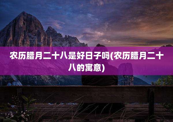 农历腊月二十八是好日子吗(农历腊月二十八的寓意)