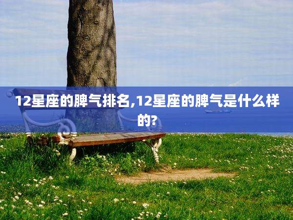 12星座的脾气排名,12星座的脾气是什么样的?