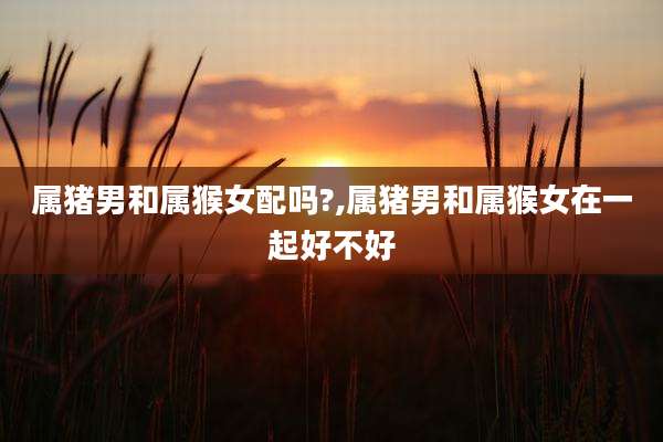 属猪男和属猴女配吗?,属猪男和属猴女在一起好不好