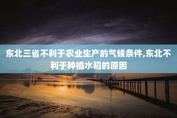 东北三省不利于农业生产的气候条件,东北不利于种植水稻的原因