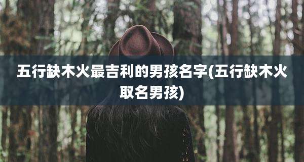 五行缺木火最吉利的男孩名字(五行缺木火取名男孩)