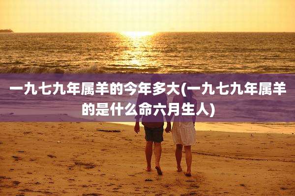 一九七九年属羊的今年多大(一九七九年属羊的是什么命六月生人)