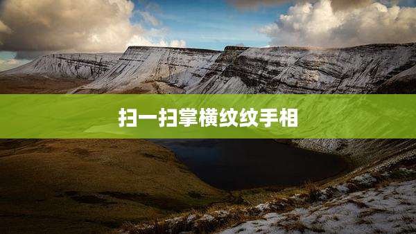 扫一扫掌横纹纹手相