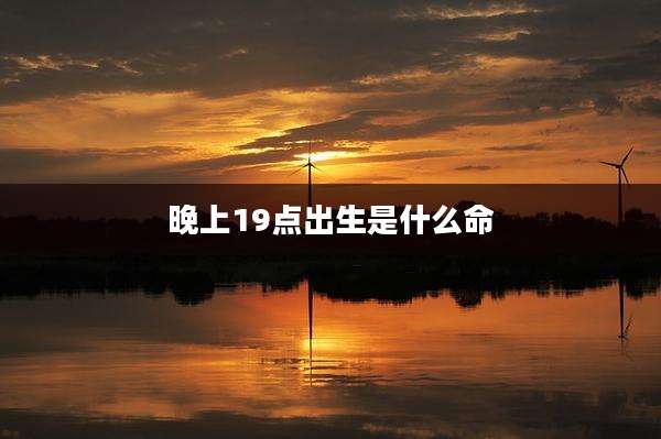 晚上19点出生是什么命