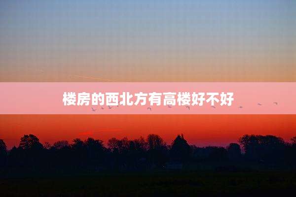 楼房的西北方有高楼好不好