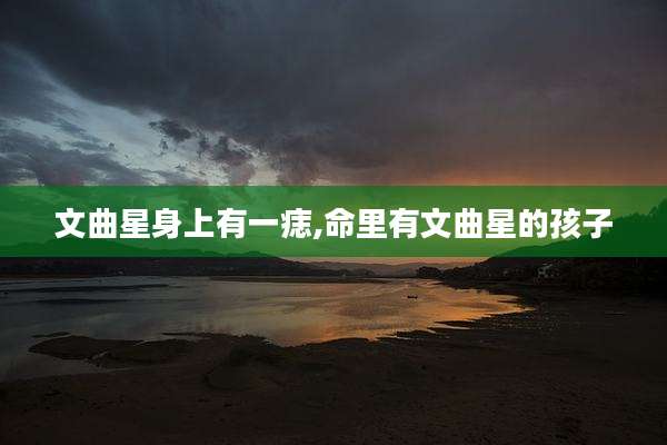 文曲星身上有一痣,命里有文曲星的孩子