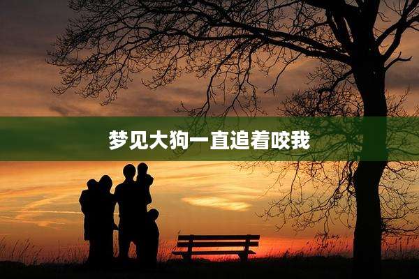 梦见大狗一直追着咬我