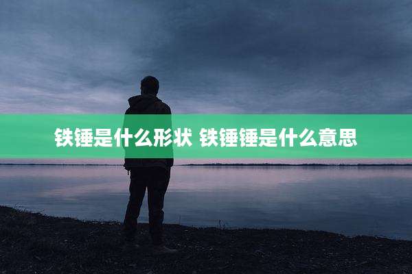 铁锤是什么形状 铁锤锤是什么意思
