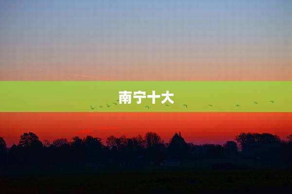 南宁十大