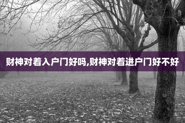 财神对着入户门好吗,财神对着进户门好不好