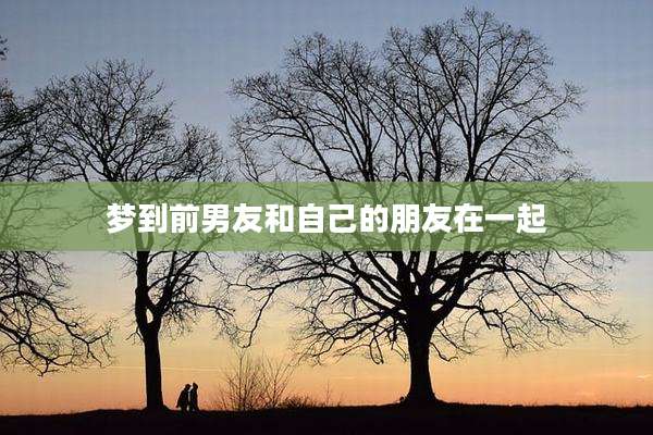 梦到前男友和自己的朋友在一起