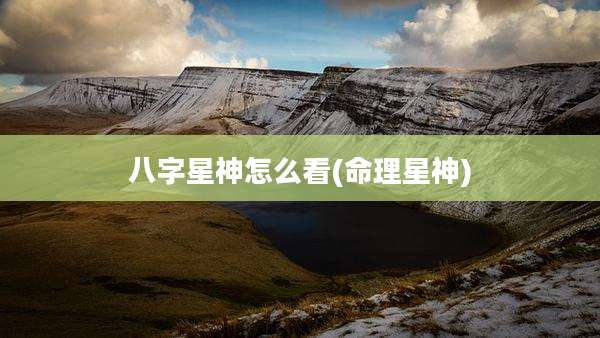 八字星神怎么看(命理星神)