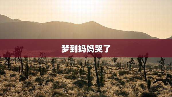 梦到妈妈哭了