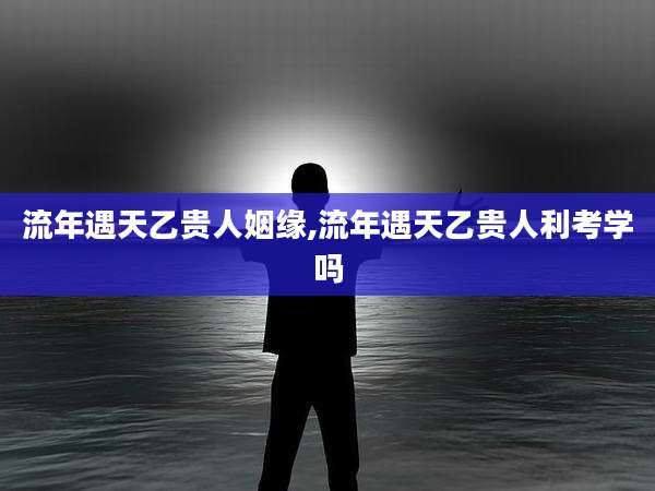 流年遇天乙贵人姻缘,流年遇天乙贵人利考学吗