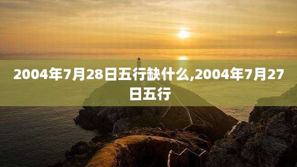 2004年7月28日五行缺什么,2004年7月27日五行