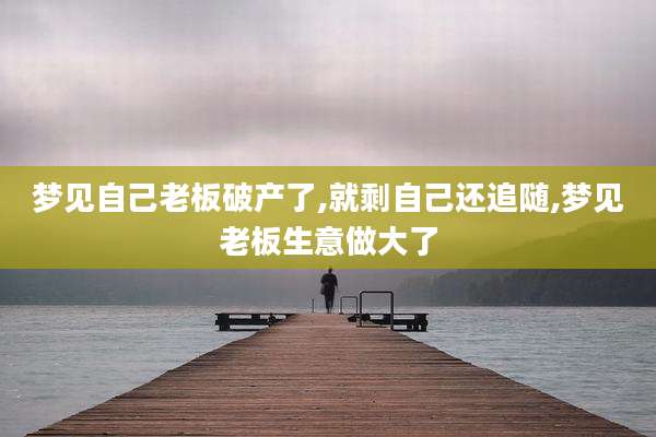 梦见自己老板破产了,就剩自己还追随,梦见老板生意做大了