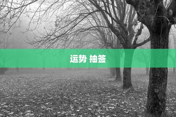 运势 抽签