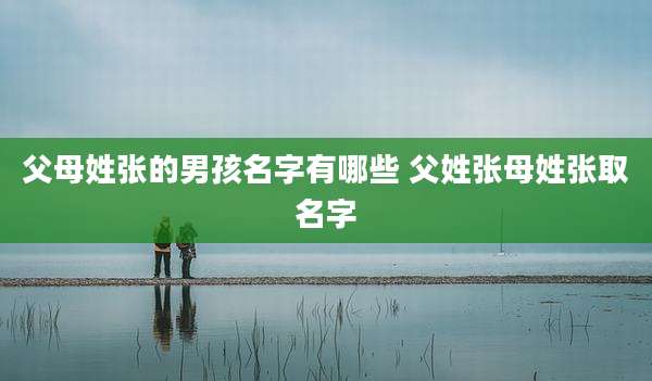 父母姓张的男孩名字有哪些 父姓张母姓张取名字