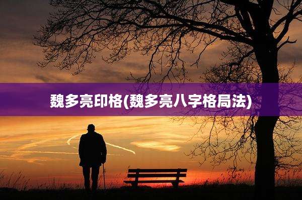魏多亮印格(魏多亮八字格局法)