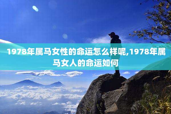1978年属马女性的命运怎么样呢,1978年属马女人的命运如何