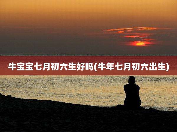 牛宝宝七月初六生好吗(牛年七月初六出生)