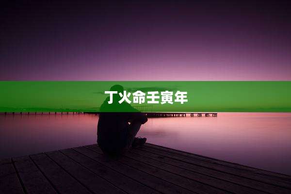 丁火命壬寅年