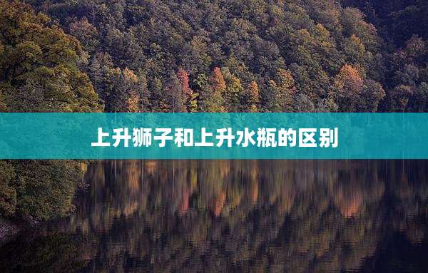 上升狮子和上升水瓶的区别