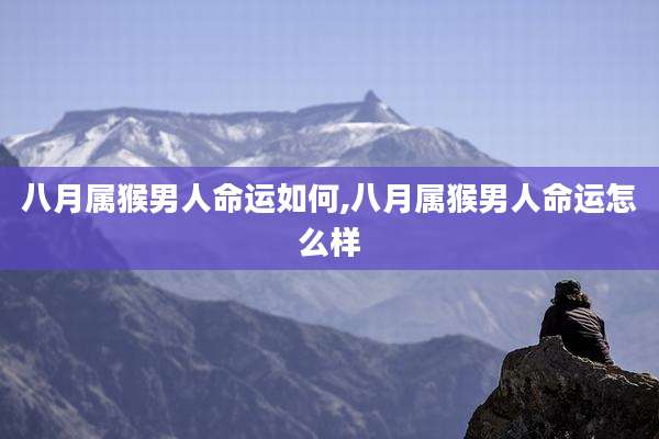 八月属猴男人命运如何,八月属猴男人命运怎么样