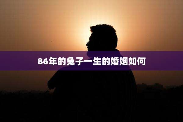 86年的兔子一生的婚姻如何