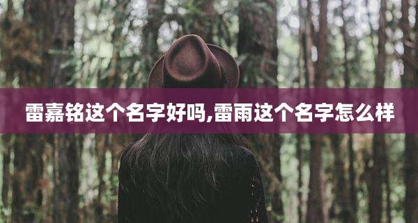 雷嘉铭这个名字好吗,雷雨这个名字怎么样