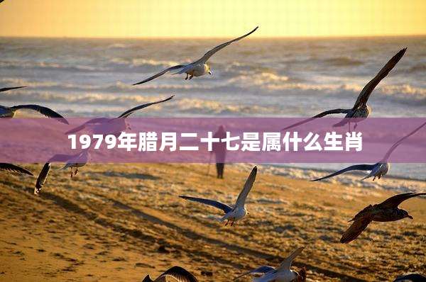 1979年腊月二十七是属什么生肖