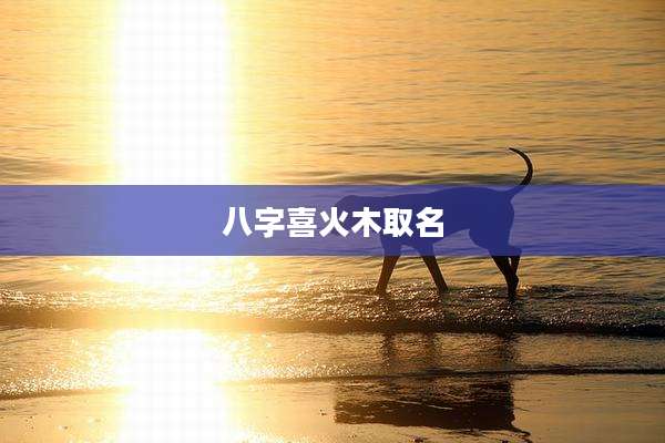 八字喜火木取名
