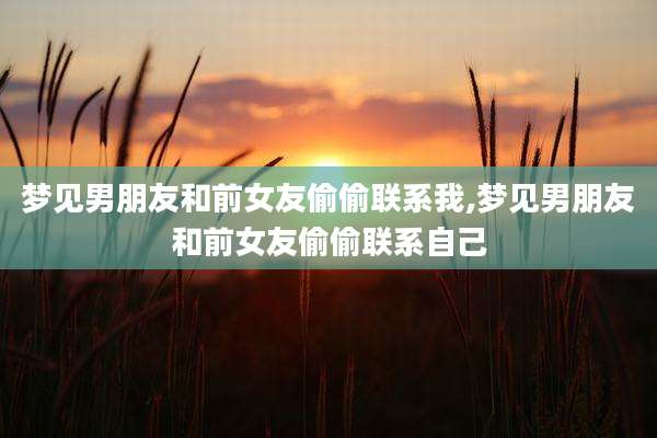 梦见男朋友和前女友偷偷联系我,梦见男朋友和前女友偷偷联系自己