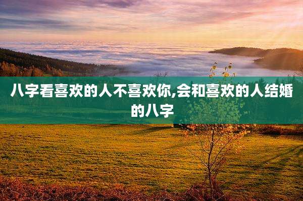 八字看喜欢的人不喜欢你,会和喜欢的人结婚的八字