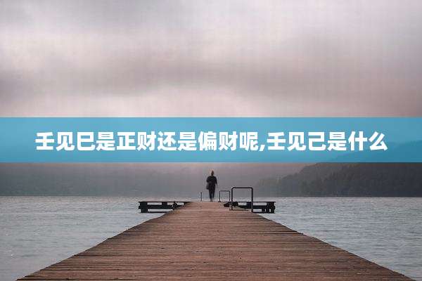 壬见巳是正财还是偏财呢,壬见己是什么