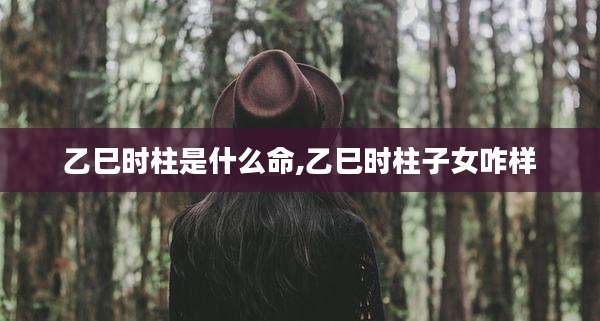 乙巳时柱是什么命,乙巳时柱子女咋样