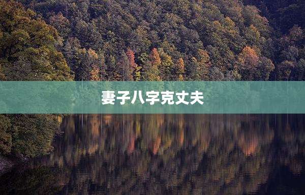妻子八字克丈夫