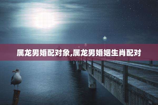属龙男婚配对象,属龙男婚姻生肖配对
