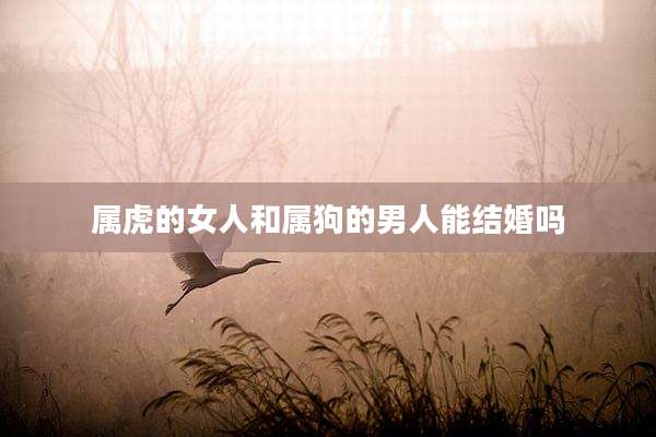 属虎的女人和属狗的男人能结婚吗
