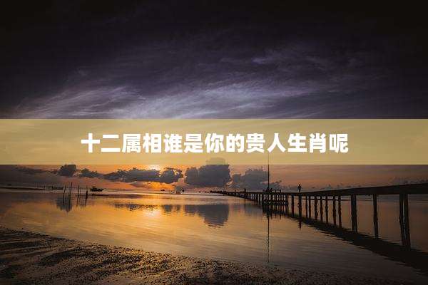 十二属相谁是你的贵人生肖呢