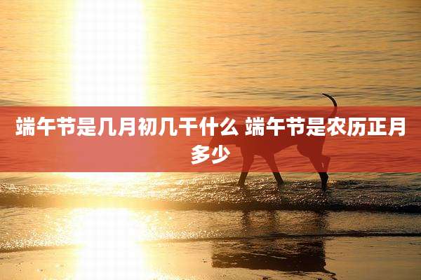 端午节是几月初几干什么 端午节是农历正月多少