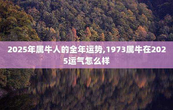 2025年属牛人的全年运势,1973属牛在2025运气怎么样