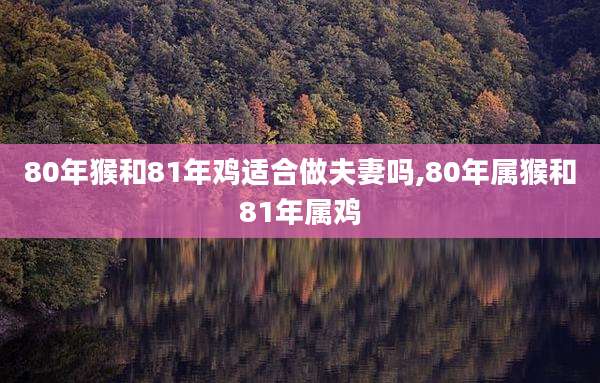 80年猴和81年鸡适合做夫妻吗,80年属猴和81年属鸡